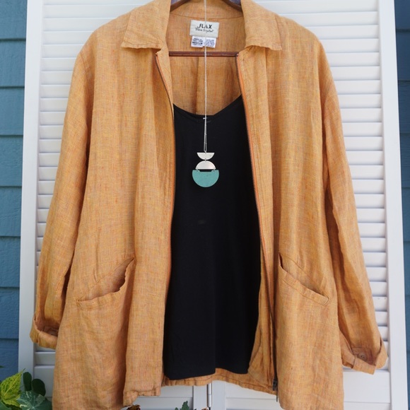 Flax Jackets & Blazers - Flax by Jeanne Engelheart linen jacket.